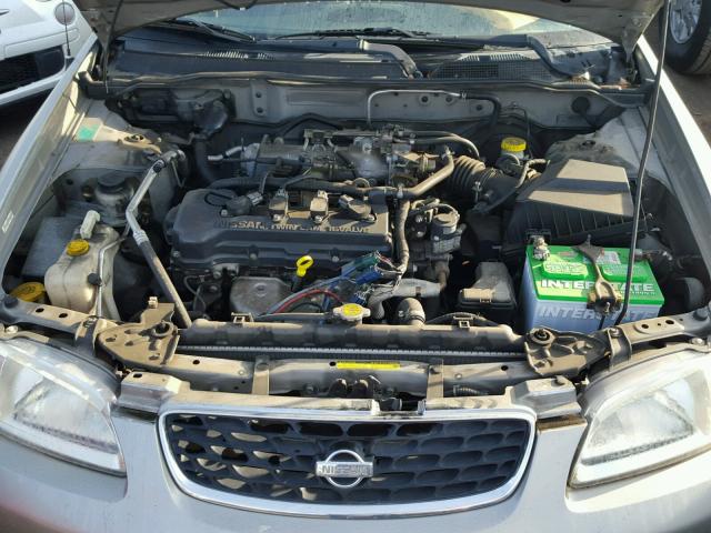 3N1CB51DX2L639906 - 2002 NISSAN SENTRA XE SILVER photo 7