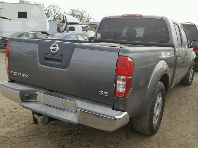 1N6AD09U67C414016 - 2007 NISSAN FRONTIER C GRAY photo 4