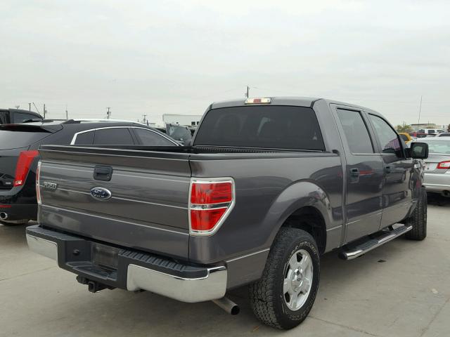 1FTEW1C89AKE15271 - 2010 FORD F150 SUPER CHARCOAL photo 4