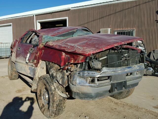 1B7KF23D4WJ130674 - 1998 DODGE RAM 2500 MAROON photo 1