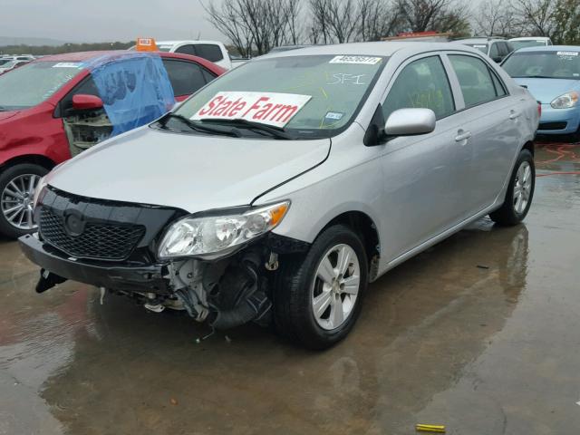 1NXBU4EE6AZ247103 - 2010 TOYOTA COROLLA BA GRAY photo 2