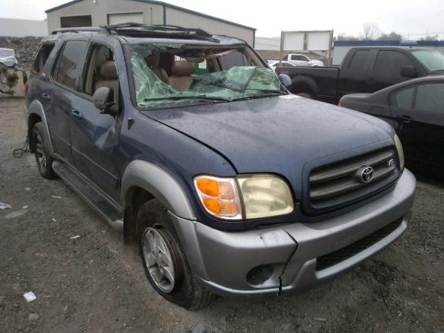 5TDZT34A64S214674 - 2004 TOYOTA SEQUOIA SR BLUE photo 1