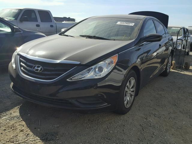 5NPEB4AC9CH393987 - 2012 HYUNDAI SONATA GLS BLACK photo 2