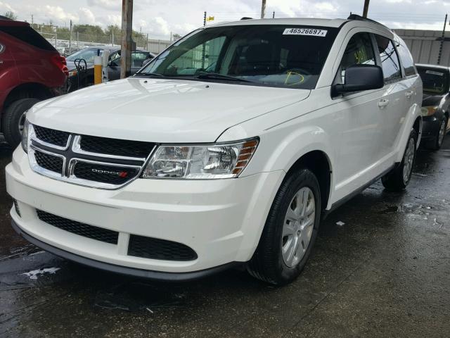 3C4PDCAB9HT637259 - 2017 DODGE JOURNEY WHITE photo 2