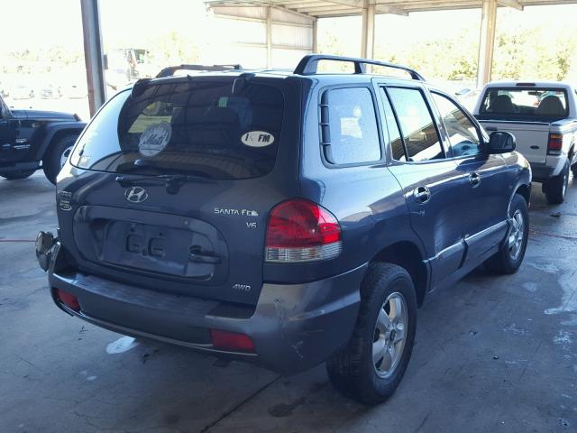 KM8SC73DX5U868591 - 2005 HYUNDAI SANTA FE G GRAY photo 4