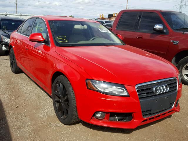 WAUMF78K89N046106 - 2009 AUDI A4 PRESTIG RED photo 1