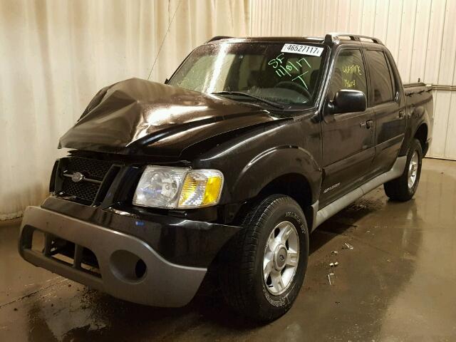 1FMZU77E82UB70801 - 2002 FORD EXPLORER S BLACK photo 2