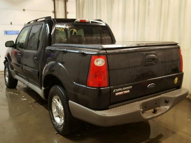 1FMZU77E82UB70801 - 2002 FORD EXPLORER S BLACK photo 3