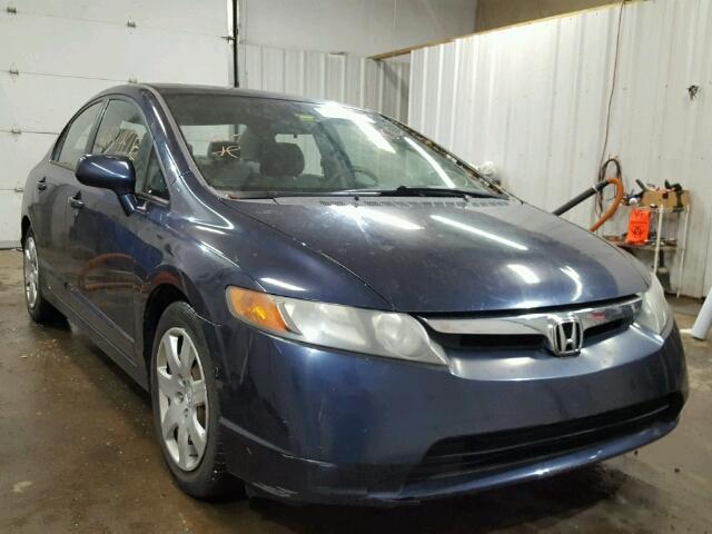 1HGFA16516L054576 - 2006 HONDA CIVIC BLUE photo 1