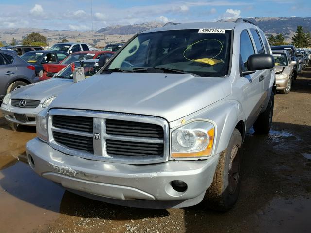 1D4HB48N84F170410 - 2004 DODGE DURANGO SL SILVER photo 2