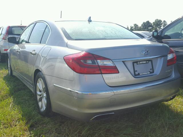 KMHGC4DDXDU223053 - 2013 HYUNDAI GENESIS 3. SILVER photo 3