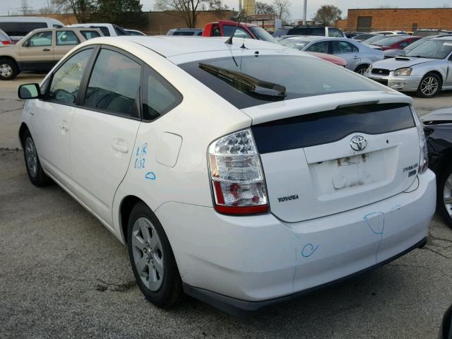 JTDKB20U577572085 - 2007 TOYOTA PRIUS WHITE photo 3