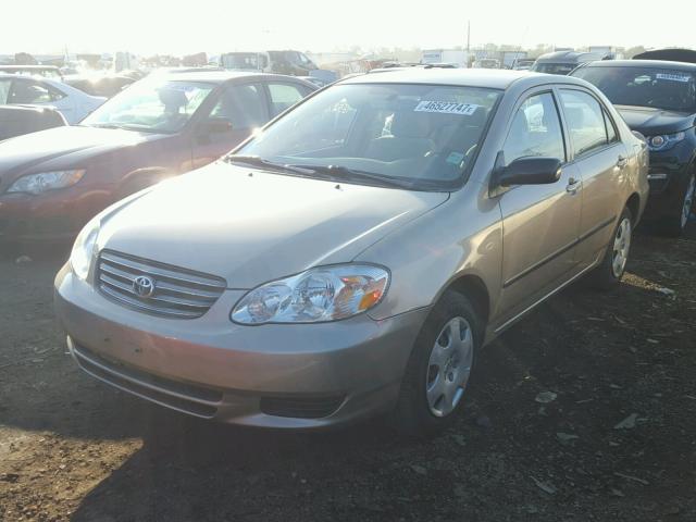 1NXBR32E84Z252128 - 2004 TOYOTA COROLLA TAN photo 2