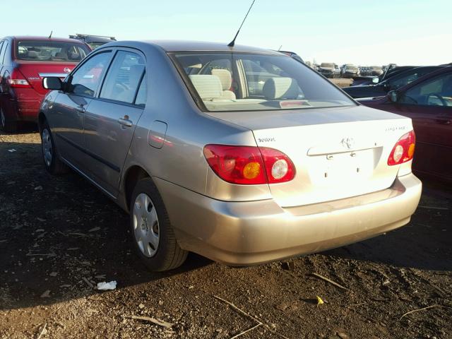 1NXBR32E84Z252128 - 2004 TOYOTA COROLLA TAN photo 3