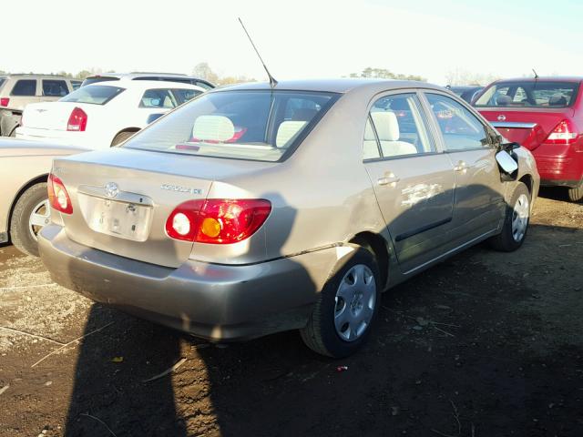 1NXBR32E84Z252128 - 2004 TOYOTA COROLLA TAN photo 4