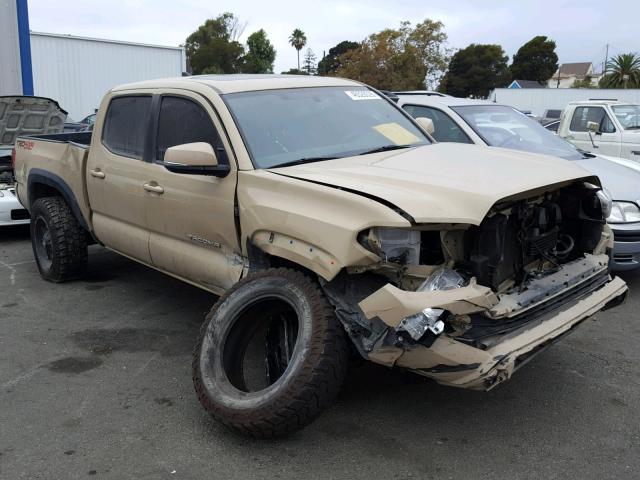 3TMDZ5BN9HM017885 - 2017 TOYOTA TACOMA DOU BEIGE photo 1