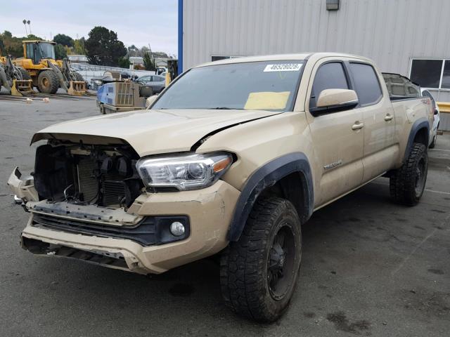 3TMDZ5BN9HM017885 - 2017 TOYOTA TACOMA DOU BEIGE photo 2