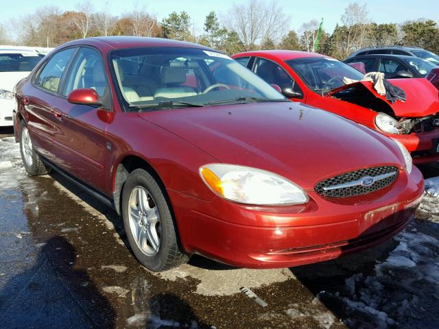 1FAFP56SXYG129366 - 2000 FORD TAURUS MAROON photo 1