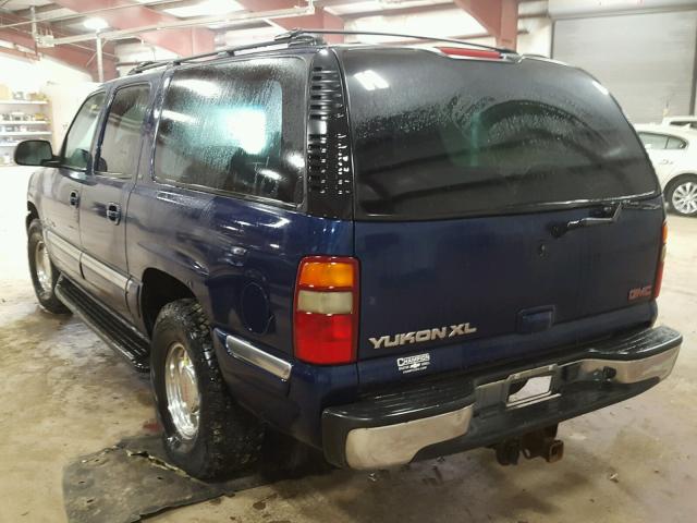 3GKFK16ZX2G195091 - 2002 GMC YUKON XL K BLUE photo 3