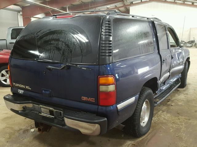 3GKFK16ZX2G195091 - 2002 GMC YUKON XL K BLUE photo 4