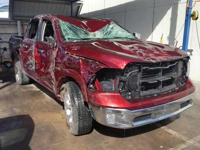 1C6RR7NT6JS214545 - 2018 RAM 1500 LARAM MAROON photo 1