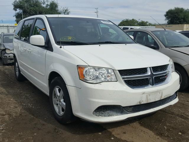 2C4RDGCG5DR536810 - 2013 DODGE GRAND CARA WHITE photo 1