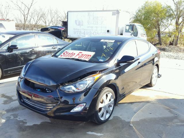 5NPDH4AE1BH049788 - 2011 HYUNDAI ELANTRA GL BLACK photo 2