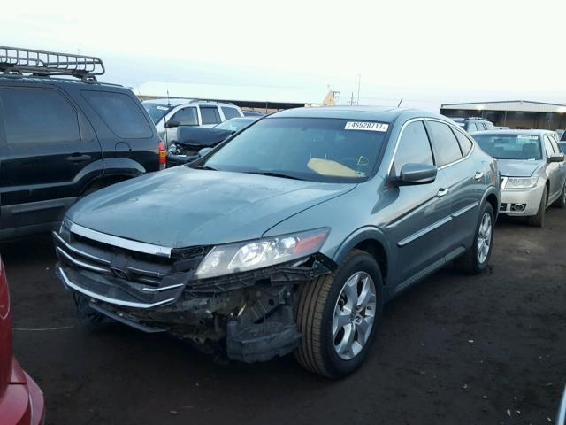 5J6TF2H59BL006737 - 2011 HONDA ACCORD CRO BLUE photo 2