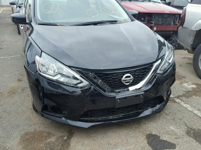 3N1AB7AP0GL656752 - 2016 NISSAN SENTRA S BLACK photo 9