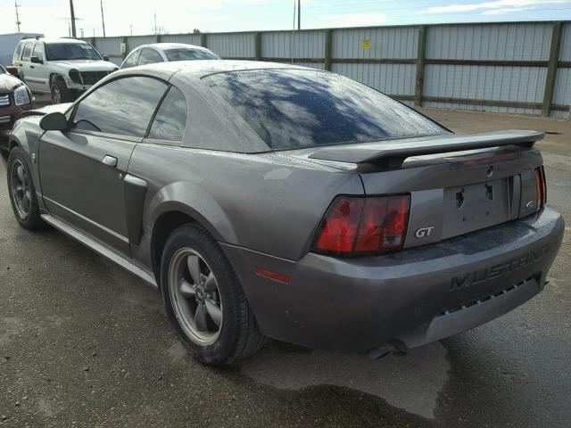 1FAFP42X44F109223 - 2004 FORD MUSTANG GT GRAY photo 3