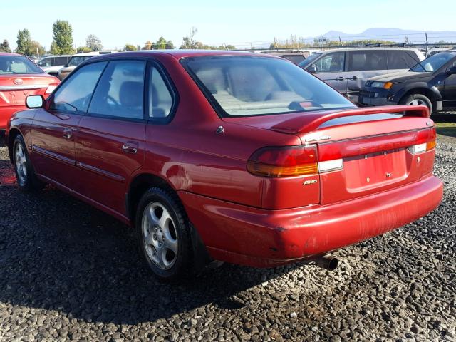 4S3BD6653T7207156 - 1996 SUBARU LEGACY LSI RED photo 3