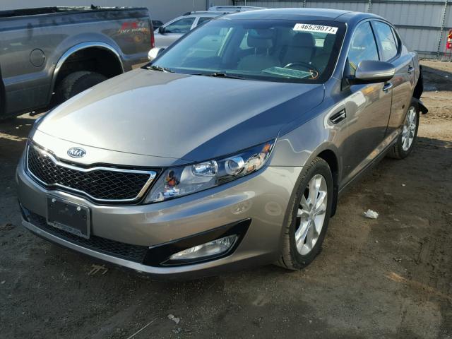 5XXGN4A65CG067769 - 2012 KIA OPTIMA EX GRAY photo 2