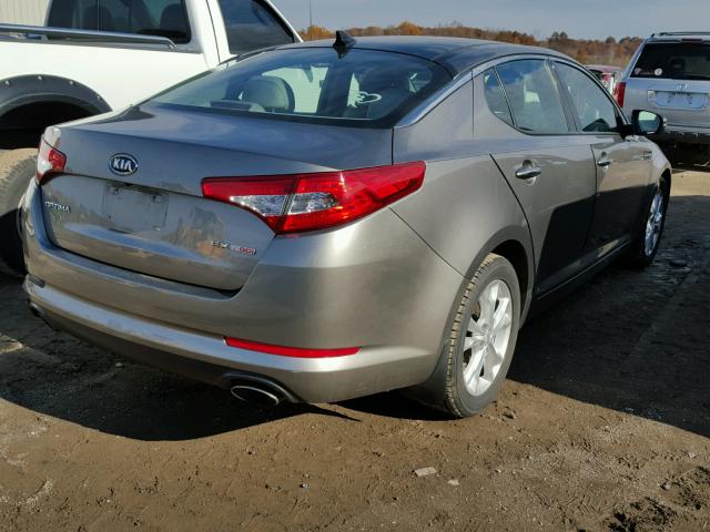 5XXGN4A65CG067769 - 2012 KIA OPTIMA EX GRAY photo 4