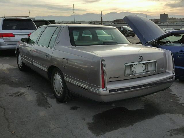 1G6KD54Y4XU708946 - 1999 CADILLAC DEVILLE GRAY photo 3