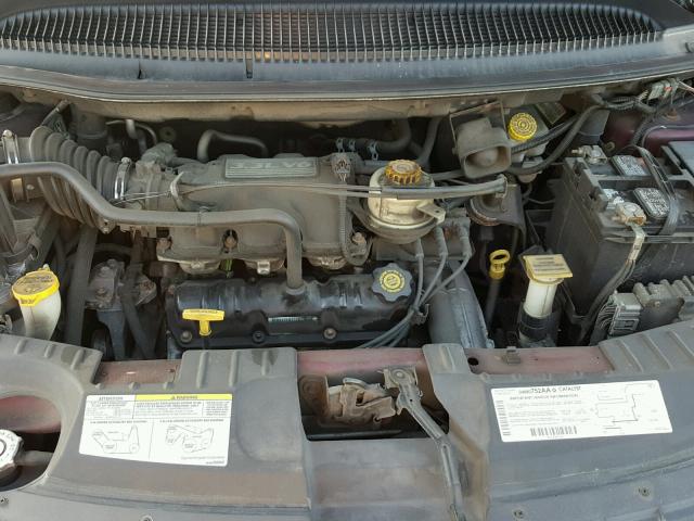 2C4GP44373R132656 - 2003 CHRYSLER TOWN & COU BURGUNDY photo 7