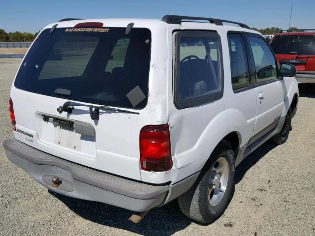 1FMYU70E41UA38655 - 2001 FORD EXPLORER S WHITE photo 4