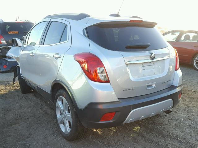 KL4CJASB1GB748022 - 2016 BUICK ENCORE SILVER photo 3