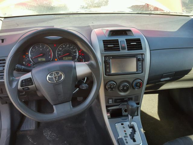 2T1BU4EE5DC974433 - 2013 TOYOTA COROLLA BA RED photo 9