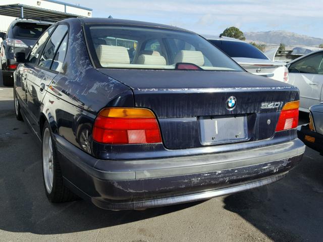 WBADN5341YGC93554 - 2000 BMW 540 BLUE photo 3