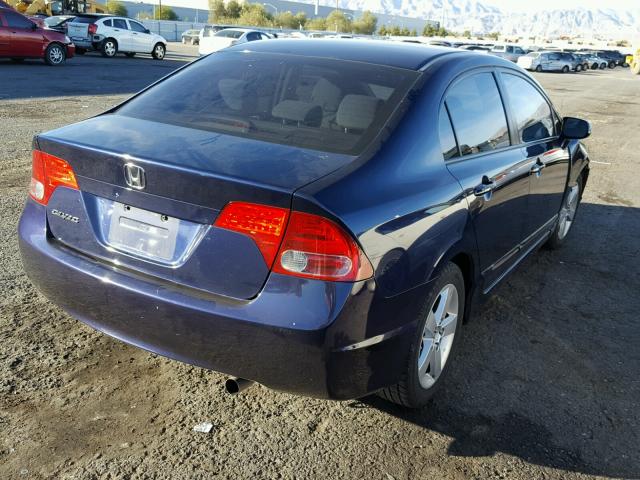 1HGFA16868L033462 - 2008 HONDA CIVIC EX BLUE photo 4