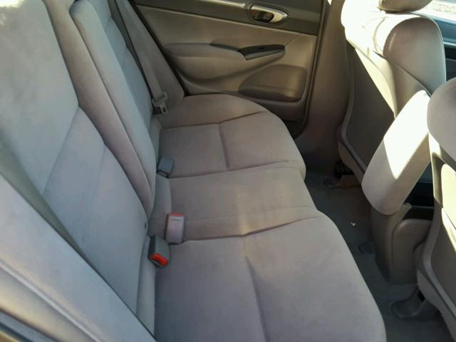 1HGFA16868L033462 - 2008 HONDA CIVIC EX BLUE photo 6