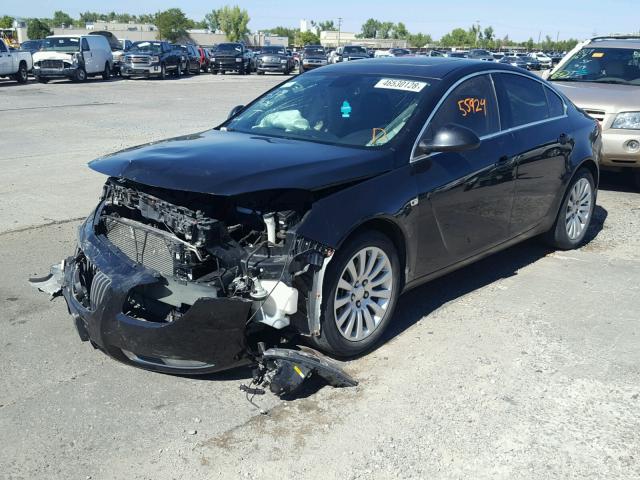 W04GX5GVXB1103796 - 2011 BUICK REGAL CXL BLACK photo 2