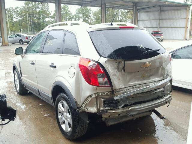 3GNAL2EK8DS639864 - 2013 CHEVROLET CAPTIVA LS BEIGE photo 3