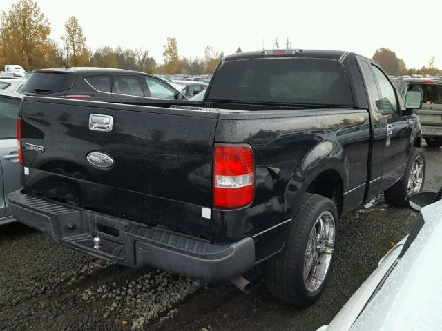 1FTRF122X5NB55188 - 2005 FORD F150 BLACK photo 4