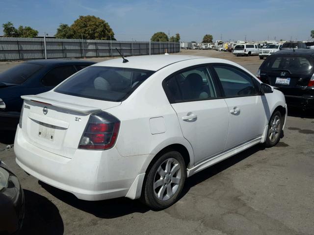 3N1AB6AP5BL650285 - 2011 NISSAN SENTRA 2.0 WHITE photo 4