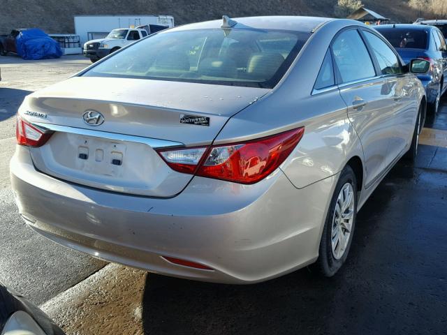 5NPEB4AC1BH206837 - 2011 HYUNDAI SONATA GLS GOLD photo 4