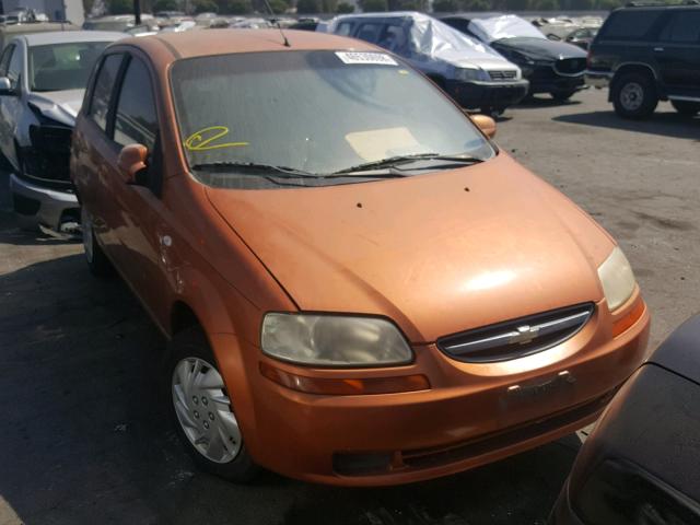 KL1TD66676B670410 - 2006 CHEVROLET AVEO BASE Қызғылт сары фото 1