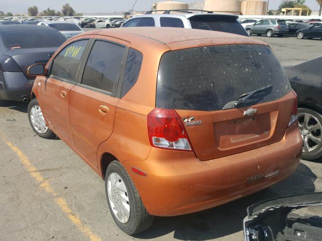 KL1TD66676B670410 - 2006 CHEVROLET AVEO BASE Қызғылт сары фото 3