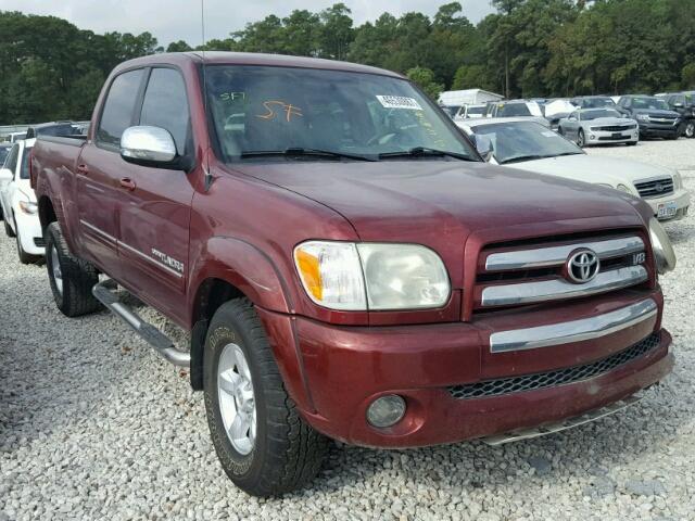 5TBDT44166S542186 - 2006 TOYOTA TUNDRA DOU BURGUNDY photo 1