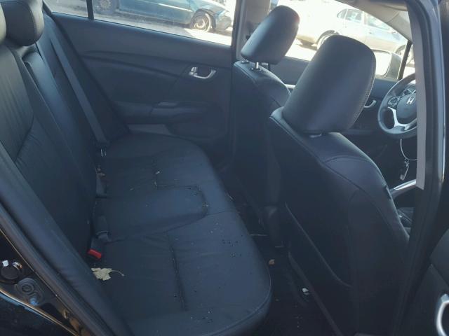 19XFB2F92EE273669 - 2014 HONDA CIVIC EXL Czarny zdjęcie 6